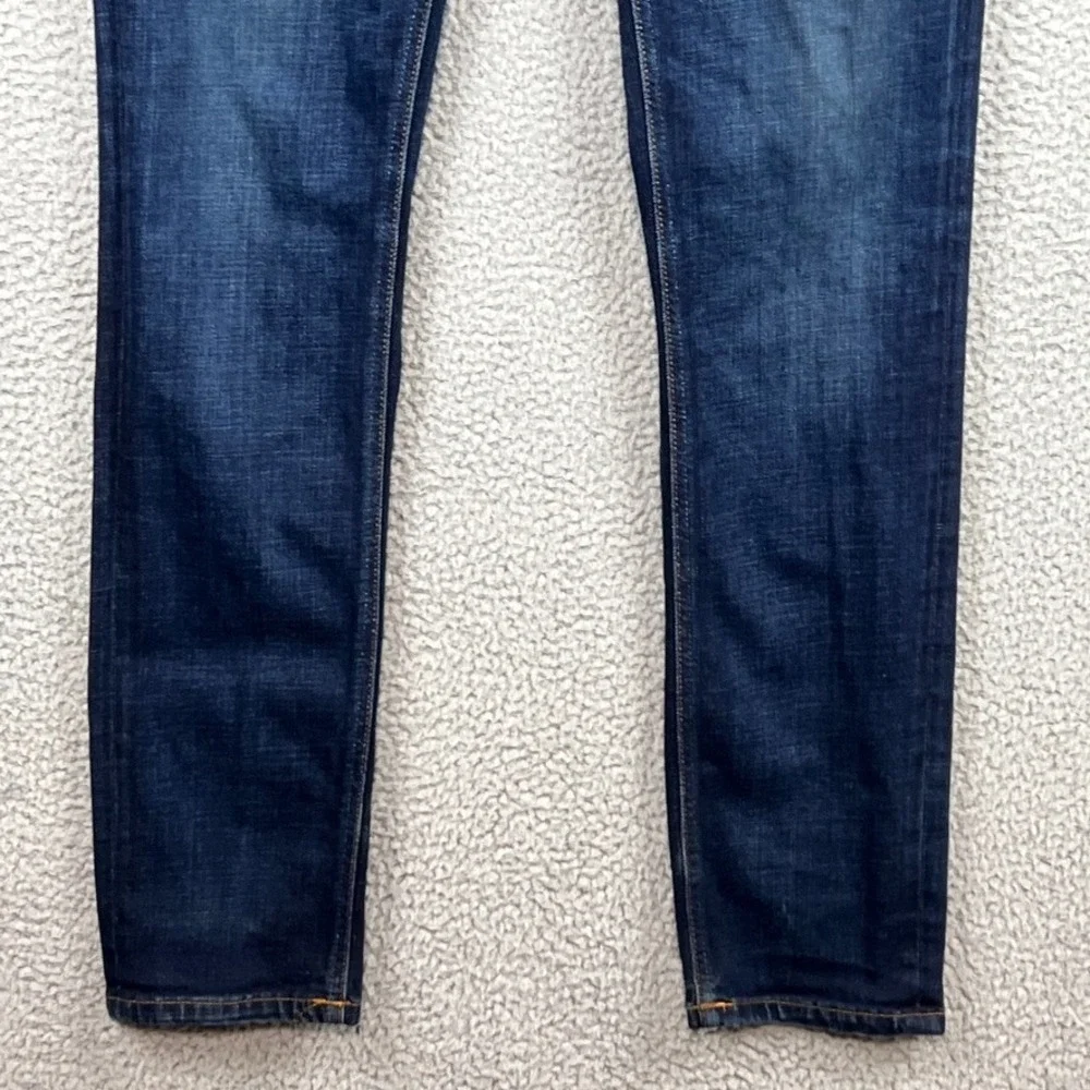 Nudie Jeans Mens 30x34‎ (A: 32x33) Blue Dark Wash Slim Fit Organic Cotton